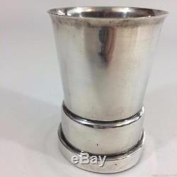 Napier Silver Baby Cup Swiss Reuge Music Box Plays Rock A Bye Song Vtg See Video