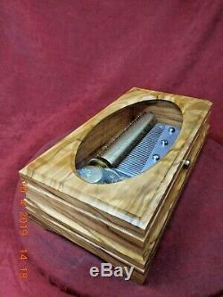 New Spanish Olivewood Music Box With Thorens (pre-reuge) 6 Tune 41 Note Movement