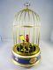 Nice singing bird cage with two birds reuge. Working! VIDEO