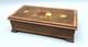 Old Vintage Decorative Wood Music REGUE Jewelry Box Swiss Made Flowers