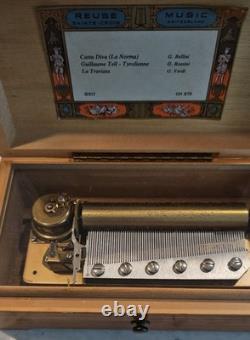 Outstanding Vintage Reuge Sainte-Croix L'aubersom 3.72 Music Box Beautiful Sound