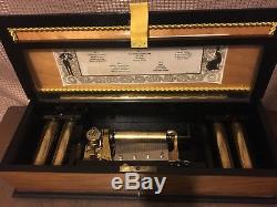 Pre Reuge Thorens 5 Cylinder 20 Tunes Symphonic collection Music Box 50 notes MS