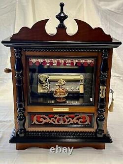 Prized Collectible REUGE 3/72 MUSIC BOX Olde Railway Station Tchaikovsky VID