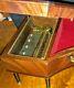 RARE ANTIQUE MAHOGANY GRAND PIANO MUSIC JEWELRY BOX With REUGE MOZART. WATCH VIDEO
