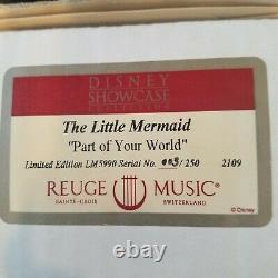 RARE REUGE MUSIC BOX-Ltd Ed-The Little Mermaid Disney Showcase Collection Ariel