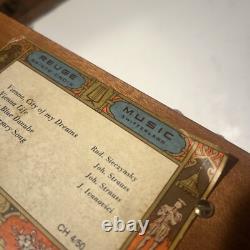 RARE Reuge Music 4/50 Switzerland Vienna Life, Blue Danube, Ann. Song, Strauss
