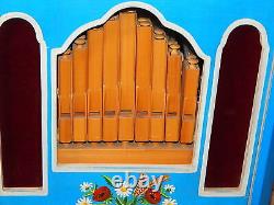 RARE Reuge Music Antique Monkey Crank Organ Box