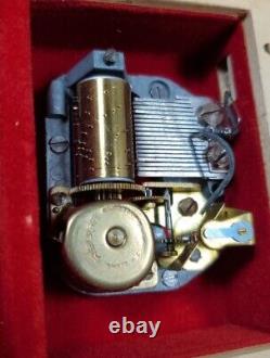 RARE? Reuge Swiss Musical Movement HUSKERS Song Music Box? LOOK