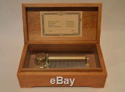 RARE Reuge The Sound Of Music 4 Tune 4/50 Wood Music Box Do-Re-Mi Edelweiss