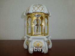 RARE Vintage Reuge Dancing Ballerina Music Box Igor Carl Faberge 24K Gold Case