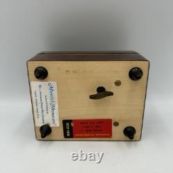 RARE Vintage Reuge Disney Disneyland Pinocchio Souvenir Wooden Music Box WORKING