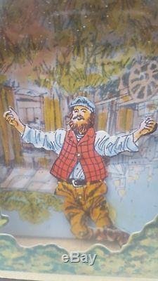 RARE Vintage Reuge Fiddler On The Roof Movie-Dancing/Moving Tevye 70's Music Box