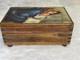 RARE Vintage Reuge Maddonnina Ava Maria Wooden Music Box Virgina Mary Jesus
