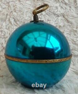 RARE Vintage Reuge Musical Christmas Bauble. WORKING! 3 Diam. Plays Silent Night