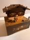 RARE! Vintage Reuge Swiss Chalet Music Box Dancing Couple Perfect Condition