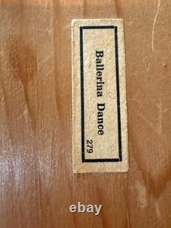 RARE! Vintage Reuge Swiss Chalet Music Box Dancing Couple Perfect Condition