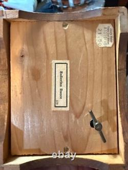 RARE! Vintage Reuge Swiss Chalet Music Box Dancing Couple Perfect Condition