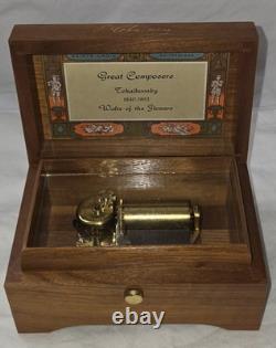 RARE Vtg Reuge Great Composers Tchaikovsky Waltz of the Flowers Swiss Music Box