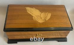 REUGE #58 CHIMES of WORSHIP Inlaid Music Box 3.72 Note-Limited Edition-VTG MINT
