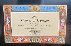 REUGE #58 CHIMES of WORSHIP Inlaid Music Box 3.72 Note-Limited Edition-VTG MINT