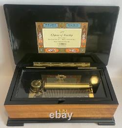 REUGE #58 CHIMES of WORSHIP Inlaid Music Box 3.72 Note-Limited Edition-VTG MINT