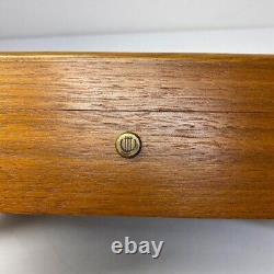 REUGE 72 Note 3 Part Cylinder Music Box Playing Chopin Vintage Gold Brown Used