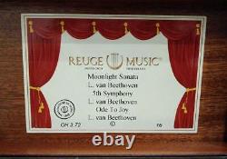 REUGE Antique Music Box 3 tune 72 note Vintage Rare