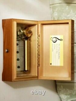 REUGE Antique Swiss music box 50 valve 4 songs vintage Operation confirmed