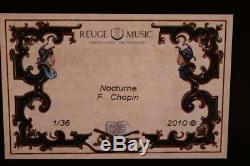 REUGE CYLINDER MUSIC BOX plays NOCTURNE by CHOPIN 1/36 GORGEOUS CASE clock work