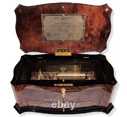 REUGE DOLCE VITA Interchangeable 5 Cylinder 72 Note Music Box (Video Inc.)