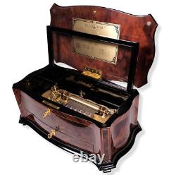 REUGE DOLCE VITA Interchangeable 5 Cylinder 72 Note Music Box (Video Inc.)