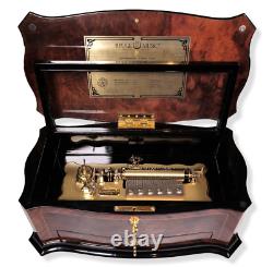 REUGE DOLCE VITA Interchangeable 5 Cylinder 72 Note Music Box (Video Inc.)