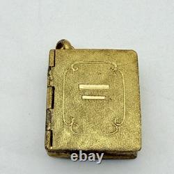REUGE Locker Music Box Locket Gold Tone Vintage Hand Assembled Swiss Made RARE