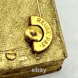 REUGE Locker Music Box Locket Gold Tone Vintage Hand Assembled Swiss Made RARE