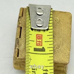 REUGE Locker Music Box Locket Gold Tone Vintage Hand Assembled Swiss Made RARE
