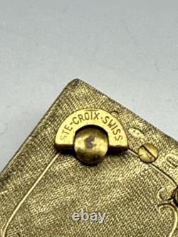 REUGE Locker Music Box Locket Gold Tone Vintage Hand Assembled Swiss Made RARE