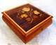 REUGE MUSIC BOX JEWELRY BOX SEND IN THE CLOWNS FINE INLAY c. 1960'S