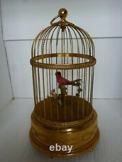 REUGE MUSIC Sainte-Croix, Switzerland. Caged singing automated bird musical box