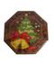 REUGE Marquetry Inlaid Wood Treasure Chest Jewelry Music Box O Christmas Tree