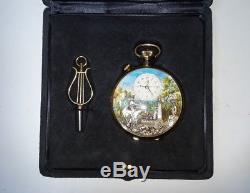 REUGE Mint Condition Musical Automaton Pocket Watch Music Box (Watch Video)