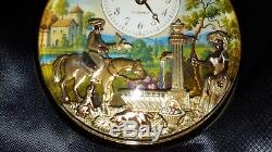 REUGE Mint Condition Musical Automaton Pocket Watch Music Box (Watch Video)