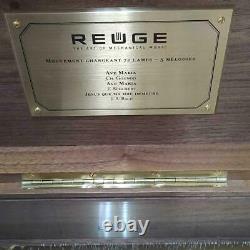 REUGE Music Box 72 Note 3 songs AVE MARIA Jsus que ma JAPAN Used