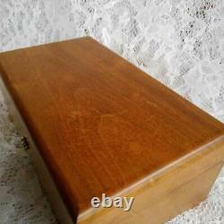 REUGE Music Box 72 Note Night and Day (3parts) Solid Walnut Good Condition