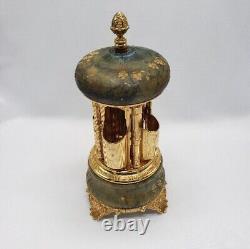 REUGE Music Box Antique Cigar Stand Pen Stand Marble 11 X 4.5 Inches Tested