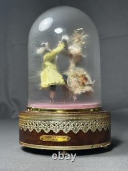 REUGE Music Box Double DANCERS 1750 Automaton Ballerina Louis Vuitton WORKS
