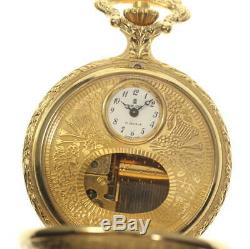 REUGE Music box white Dial Hand Winding Boy's Pocket watch 538647