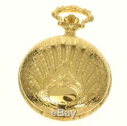 REUGE Music box white Dial Hand Winding Boy's Pocket watch 538647