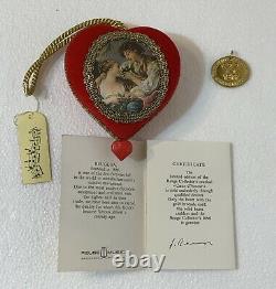 REUGE Musical Music Box 1977 Le Coeur D'amour with 2 Hearts Original Box