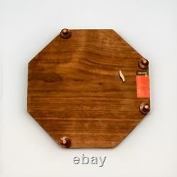 REUGE Octagon Musical Jewelry Box. Inlaid Wood. Swiss movement. Italian made