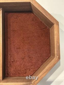 REUGE Octagon Musical Jewelry Box. Inlaid Wood. Swiss movement. Italian made